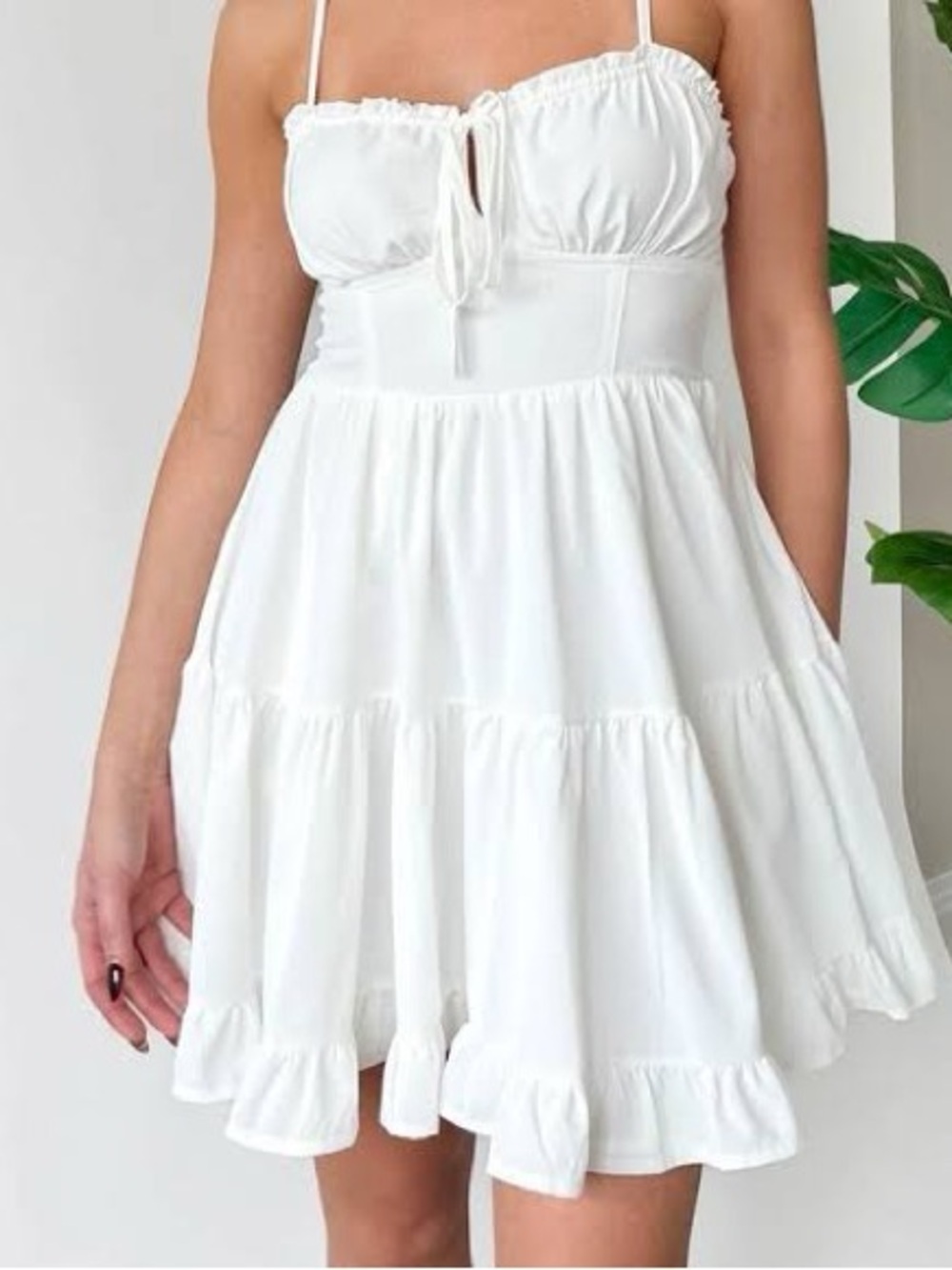 Billy J white mini dress